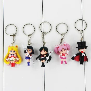 5pcs/Lot Sailor Moon Cifre Jupiter, Venus, Mercur Brelocuri Model Jucării Pandantive Cadou pentru Copii