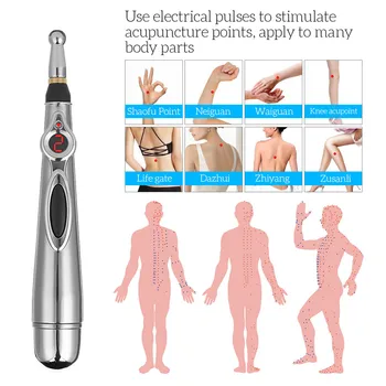 Electronice Acupunctura Pen Meridianele de Acupunctura cu Laser Mașină Magnet Masaj SM Stimulator Portabil Acupoint Masaj Stick 0