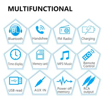 12V Auto Bluetooth Radio MP3 Player Vehicul Audio Stereo cu Control de la Distanță de Sprijin FM / SD / USB / AUX In