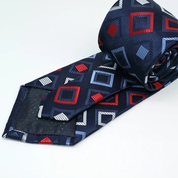 8CM Gros (5 Buc / Lot ) Mens legături Carouri Paisley Puncte cravate de Mătase pentru Bărbați Miri Legături Petrecere de Nunta Cravata Cadou Corbatas