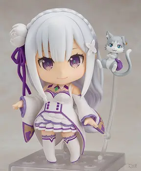 Emilia Versiune Q Re zero viața Într-O Lume Diferită Anime figurina de Colectie Model Cifre Jucarii Copii Cadou jucarii pentru fete