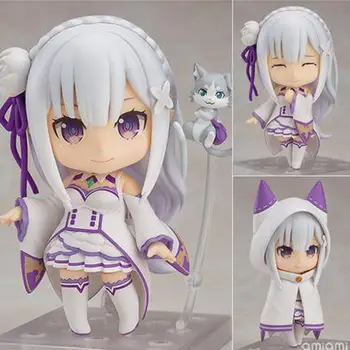 Emilia Versiune Q Re zero viața Într-O Lume Diferită Anime figurina de Colectie Model Cifre Jucarii Copii Cadou jucarii pentru fete