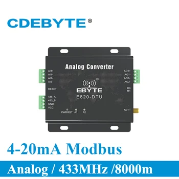 E820-DTU(2I2-433L) 433MHz Modbus de Achiziție Analog 2 Canale de Emisie-recepție Wireless 1W Interfata RS485 433 mhz RF Module