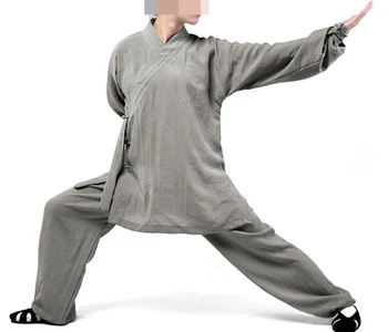 17color UNISEX LENJERIE de pat wudang arte Martiale uniforme Taoist tai chi costume kung fu îmbrăcăminte wing chun meditație gri/rosu/albastru