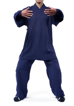 17color UNISEX LENJERIE de pat wudang arte Martiale uniforme Taoist tai chi costume kung fu îmbrăcăminte wing chun meditație gri/rosu/albastru