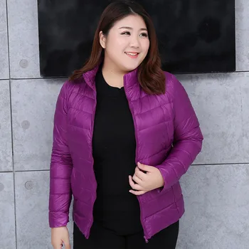 Femei Bază Paltoane Jachete Plus Dimensiune 7XL Lumina Ultra-subțire 2019 Primavara Toamna Femei Palton Slim Rață Jos Umplere Stand Guler
