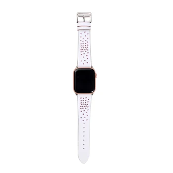 Diamant Brățară din piele curea+caz pentru apple watch 4 44/40mm Bara de protecție de Protecție Capac accesoriu Pentru iWatch serie 3 2 1 42/38mm