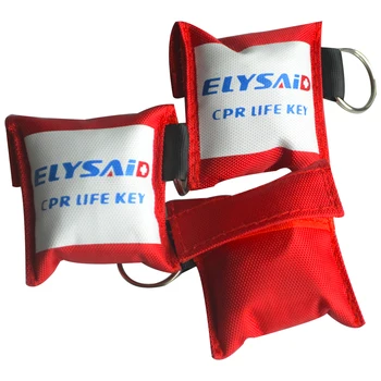 10buc CPR Primul Ajutor Masca Cu Mănuși de Latex în aer liber Situație de Urgență de Salvare gura La Gura One-way Valve Fata Scut