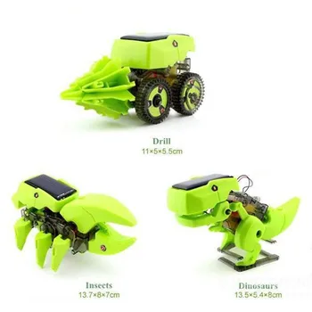 STEM Jucării Solar Power 3-in-1 Transformare Dinozaur &Hercules Beetle&Sondor Robot Kit Technic Educaționale, Științifice Jucărie pentru Copii