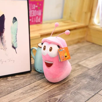 3pcs/lot coreean Anime Distractiv de Insecte Slug Creative Larva Jucării de Pluș Drăguț Umplute Worm Păpuși pentru Copii Fete Cadou de Ziua Hobby-uri