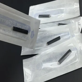 100buc 0.16 mm Negru Lamina Microblading Ace Formă de U 18 pini Lame, Ace Tatuaj Permanent Pentru Microblading Broderie Pen