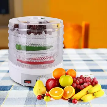 5 Tăvi de Fructe Uscător de uz Casnic, produse Alimentare Dehydrator Gustări Deshidratare Uscător de Aer de Legume Planta Carne Mașină de Uscare 110V/220V