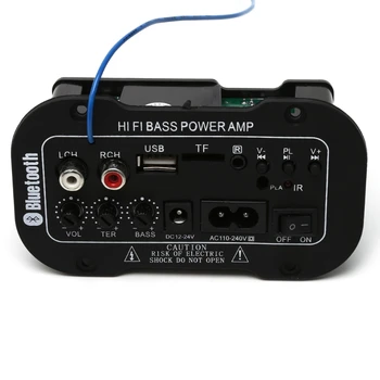 1 Set 25W Mașină Bluetooth Subwoofer Hi-Fi Amplificator Bass Placa Audio USB TF 220V/12V/24V Accesorii Auto