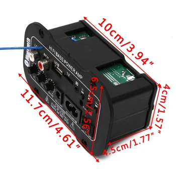 1 Set 25W Mașină Bluetooth Subwoofer Hi-Fi Amplificator Bass Placa Audio USB TF 220V/12V/24V Accesorii Auto
