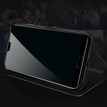 Pentru Samsung S 10 S10 S10E+ Caz Smart Flip Stand Oglinda Caz S10Plus Capacul de Protecție din Piele de Caz pentru Galaxy S10 S10E Plus
