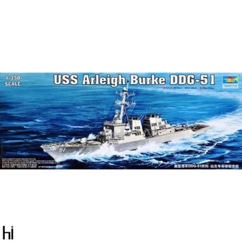 Trompetistul 1/350 04523 USS Arleigh Burke DDG-51 Distrugător de Rachete Ghidate de Plastic de Asamblare Model Kit de Construcție