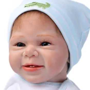 55cm Bebes Renăscut Păpușă de Cârpă Corpul Silicon Inteiro Copil Adevărat Copilul Bonecas Băiat Renăscut Bebe Realista Papusa Juguetes pentru Copii