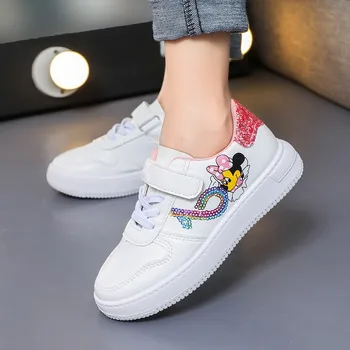 Disney noi desene animate pentru copii Minnie Mickey Mouse fată non-alunecare talpă moale pantofi casual pantofi sport student pantofi de funcționare
