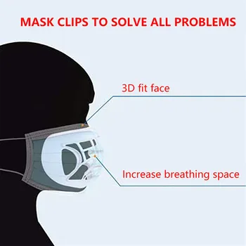 20buc 3D Respirabil Supapa de Gura Masca de Sprijin de Respirație Ajuta Masca Interioară Perna Suport de Silicon, Suport Masca