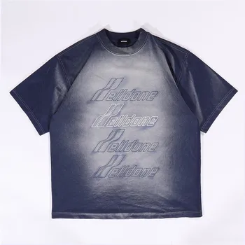 Cea mai bună Calitate Tie Dye Welldone tricouri Barbati Femei 1:1 Supradimensionat We11done Sus Tees T-shirt