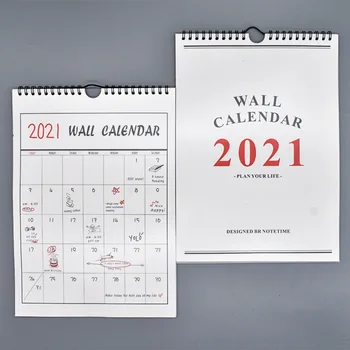 Noi 2021 Creative INS Stil Calendar Program Lunar Calendar de Perete Programul de zi cu Zi Planificator 2020.09~2021.12