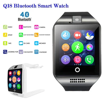 Bluetooth Ceas Inteligent Bărbați Q18 Smartwatch Passometer Sports Tracker Suport SIM Smartwatch Pentru Android Telefon Reloj Inteligente