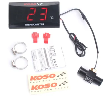 Universal Motocicleta Termometru Instrumente Temperatura Apei Temperatura Display Digital Indicator Contor Senzor Adaptor Pentru KOSO