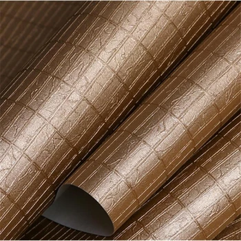 Modern și simplu 3D din piele model zăbrele de aur tapet high-end de lux lumina camera de zi dormitor fundal decor de perete