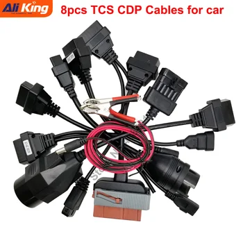 De Vânzare la cald TCS CDP cabluri set Complet 8pcs auto cablu adaptor OBD2 de Diagnosticare cablu Conector Set Complet 8 Mașină de Cabluri Pentru TCS CDP Pro