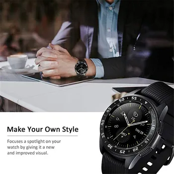 Inel Bezel Styling Rama Pentru Samsung Galaxy Watch 46mm 42mm Echipament S3 Frontieră Caz Capacul protector Inel Anti Protecție împotriva zgârieturilor