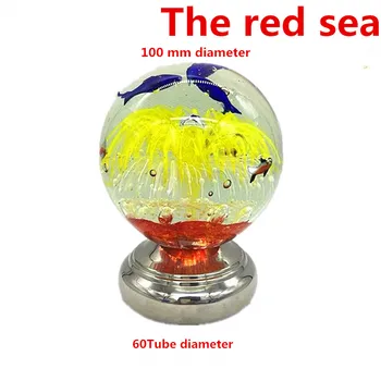 Glob de cristal 304 din oțel inoxidabil, mingea scaun, conectarea mingea balustradă de scări, în aer liber parapet decor, decoratiuni interioare