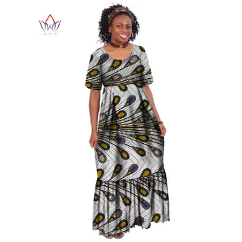 Noi Vara Halat Africaine Femme Africa de Îmbrăcăminte Pentru Femei Bazin Bogat, Plus Dimensiunea Rochie Lunga din Africa Ceara Print Rochii WY255