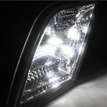 Afumat Obiectiv cu Erori Becuri cu LED-uri Laterale Fata Marker Kit de Lumina Pentru 08-11 Mercedes Pre-LCI W204 C250 C300 C350 & 08-13 C63 AMG