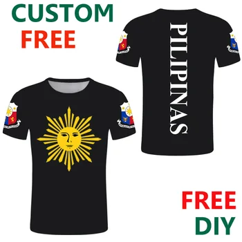 Filipine Numele de imprimare t tricoul DIY filipineză Națiune Pavilion Republica print jersey sporturi Extreme Respirabil cu uscare rapida, T-shirt