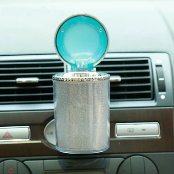 Auto Car LED Lumina Țigară, Trabuc Cilindru Scrumiera Recipient Suport de Stocare Cupa