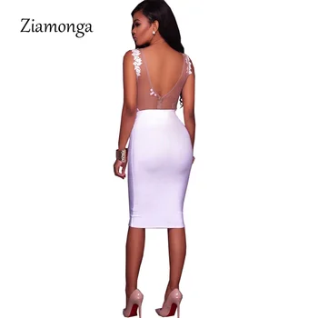 Ziamonga S-XXL Corp Dantelă de Vară Costum fără Mâneci Bodycon Sexy Body Feminino 2018 Noi Femeile Romper Gol Afară Salopete