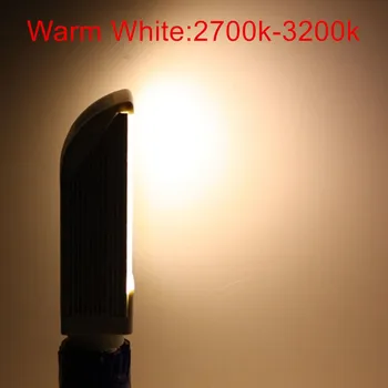 Super-Luminos putere de 10W, 12W 15W Lumini Becuri Becuri Orizontală plug lampada E27/G24/E14/G23 Bec LED Masă luciu lampa COB AC85-265V