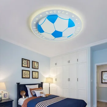 D520 Copii de aspirație lumina plafon creative de fotbal personalitate băiat dormitor lămpi cu LED-uri de protecție a ochilor de desene animate baieti CONDUS lig