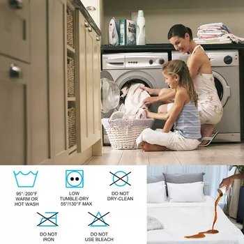 LFH Buna Saltea Impermeabila Protector Cool Touch rezistent la apa Praf de Acoperire Pat Pentru Saltea Mașină de spălat