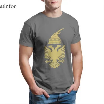 Albanez Vultur Casca de Aur și Negru Tricou Personalizat Drăguț Kawaii Maneca Streetwear Retro Mens Haine 20247
