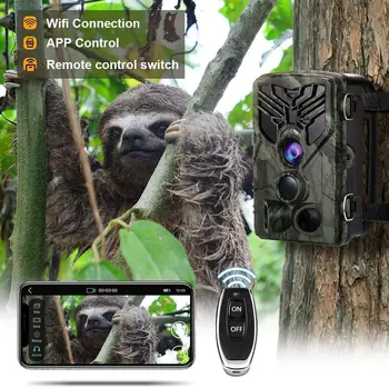 Show Live Trail Camera Wifi APP Control de la Distanță de Vanatoare Camere de 20MP 1080P Viziune de Noapte Wifi810 WildPhoto Capcane de Supraveghere