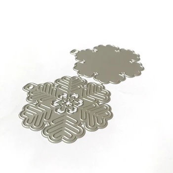 Tăiere de metal moare taie mori 3D de Crăciun Fulg de nea mucegai Noi crapbook ambarcațiuni de hârtie cuțit mucegai lama pumn șabloane moare