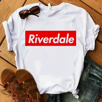Maneci scurte O-gât Topuri Tricou Femei T-shirt Riverdale Imprimare Tricou Femei Haine Casual Harajuku Vara Femei T Shirt