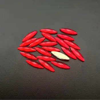 100buc Sticlă Roșie Plat Spate Strasuri 12 Stiluri de Unghii cu Pietre Flatback Picătură de ploaie Strasuri Unghii Pentru 3D Nail Art Decor