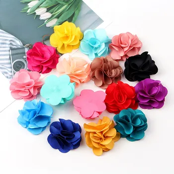 100buc se Amestecă Culorile Mini Tesatura de Sifon Floare Pentru Invitatie de Nunta Flori Artificiale Pentru Rochie Decor