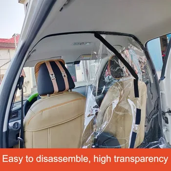 Mașină Taxi Izolare Film Full Surround Capac de Protecție,Separat fata si spate rânduri ,izola bacterii proteja conducătorul auto și clienți