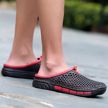 PULOMIES de Vară pentru Bărbați Papuci de Masaj Saboți de Grădină în aer liber, Pantofi pentru Bărbați Piscină Sandale de Baie Eco-legat Diapozitive Catâri Papuci de Plaja