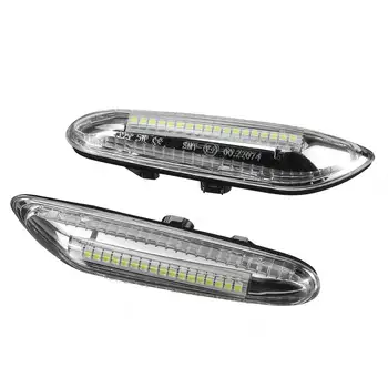 Pereche Auto LED de Marcare Laterală Luminile de Repetoare de Semnalizare Lampă de semnalizare pentru BMW E46 E60 E82 E88 E90 E92 E93