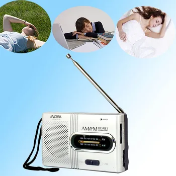 Mini Portabil AM/FM Radio cu Antenă Telescopică Radio de Buzunar Receptor Lume Vorbitor ND998