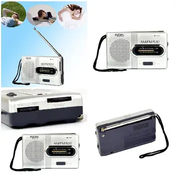 Mini Portabil AM/FM Radio cu Antenă Telescopică Radio de Buzunar Receptor Lume Vorbitor ND998